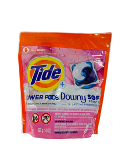 Tide Power PODS + Downy Soft - Viên giặt tăng cường mềm vải