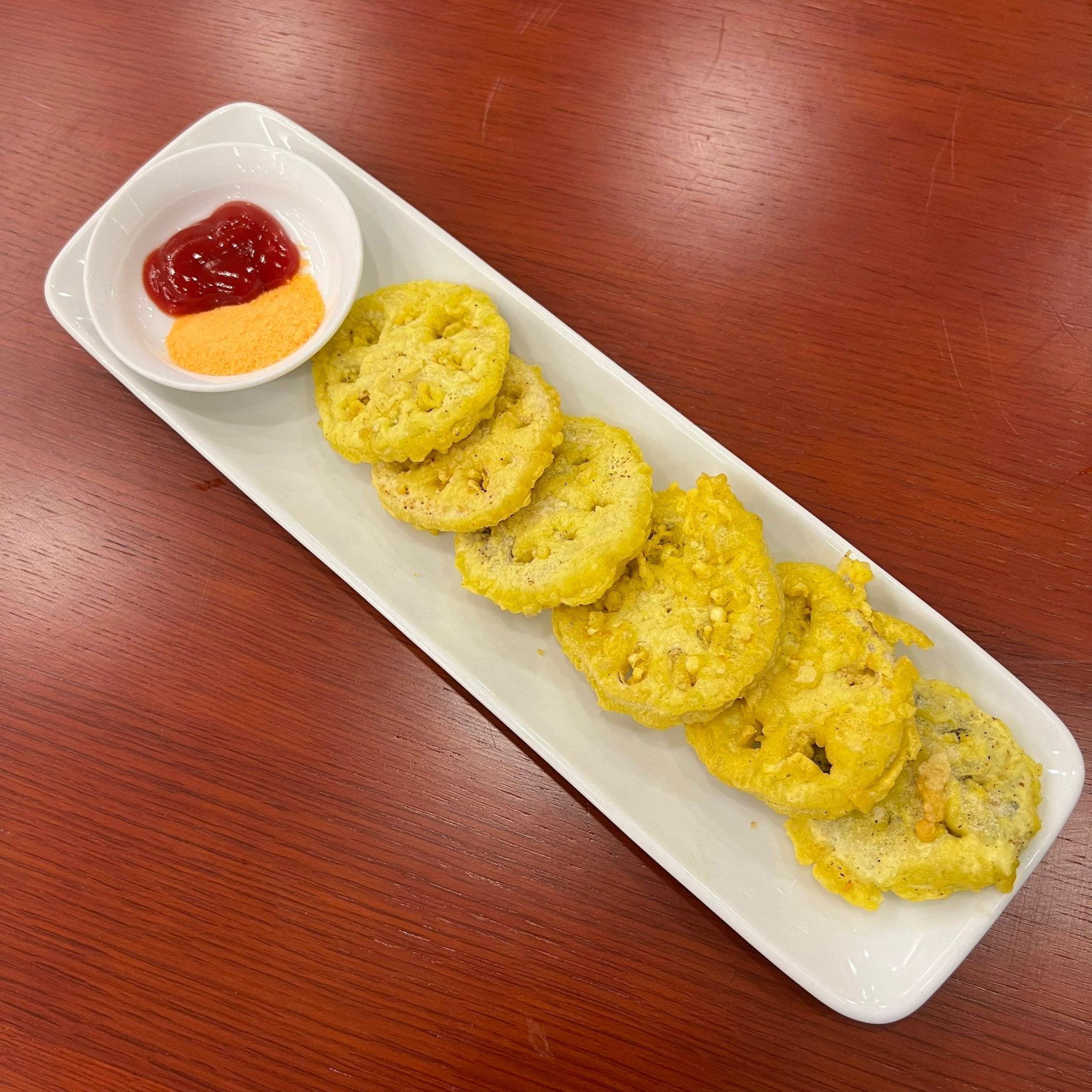 Củ sen lắc phomai (cheese with lotus root)