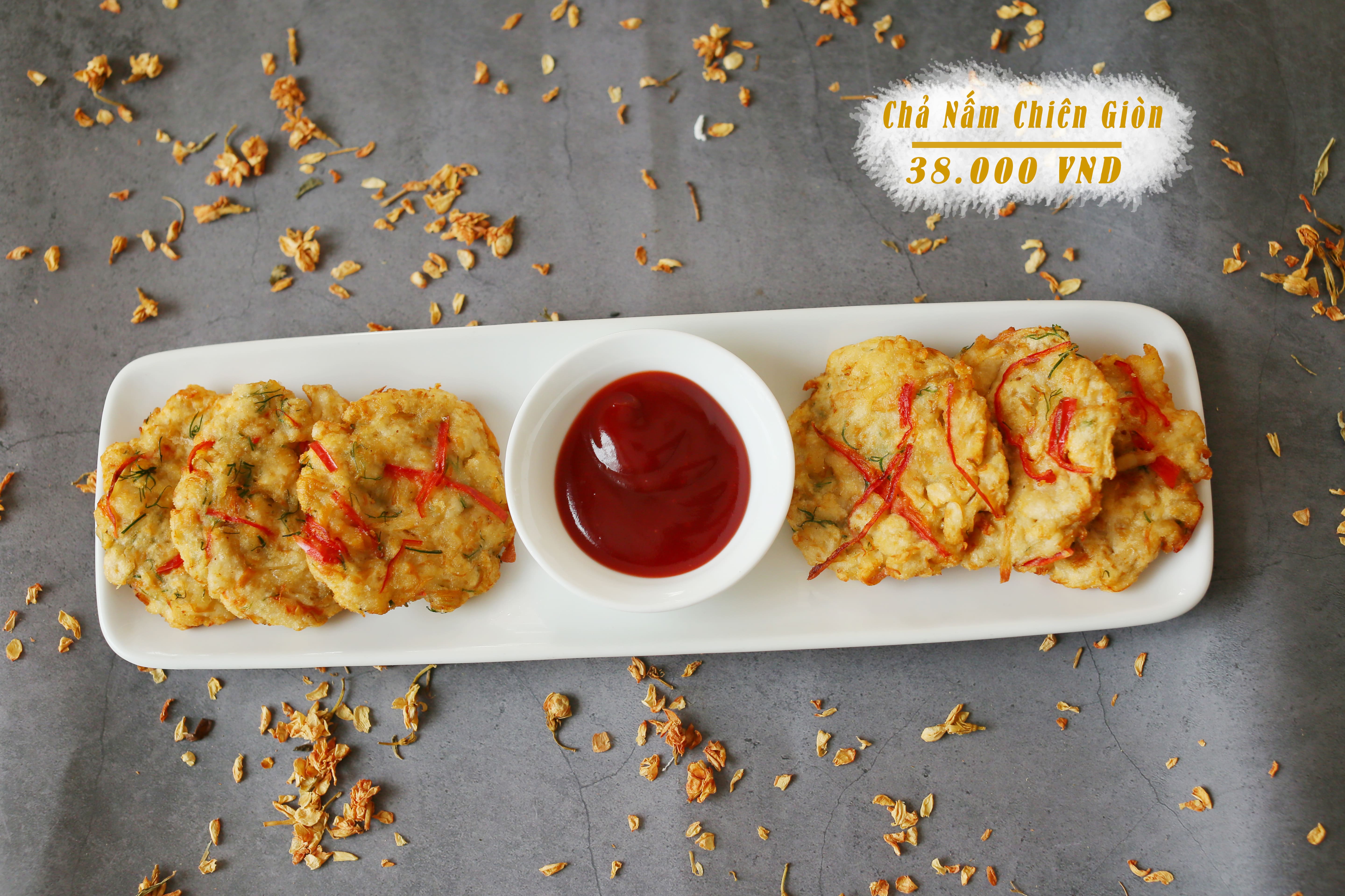 Chả nấm chiên giòn (fried mushroom sring rolls)