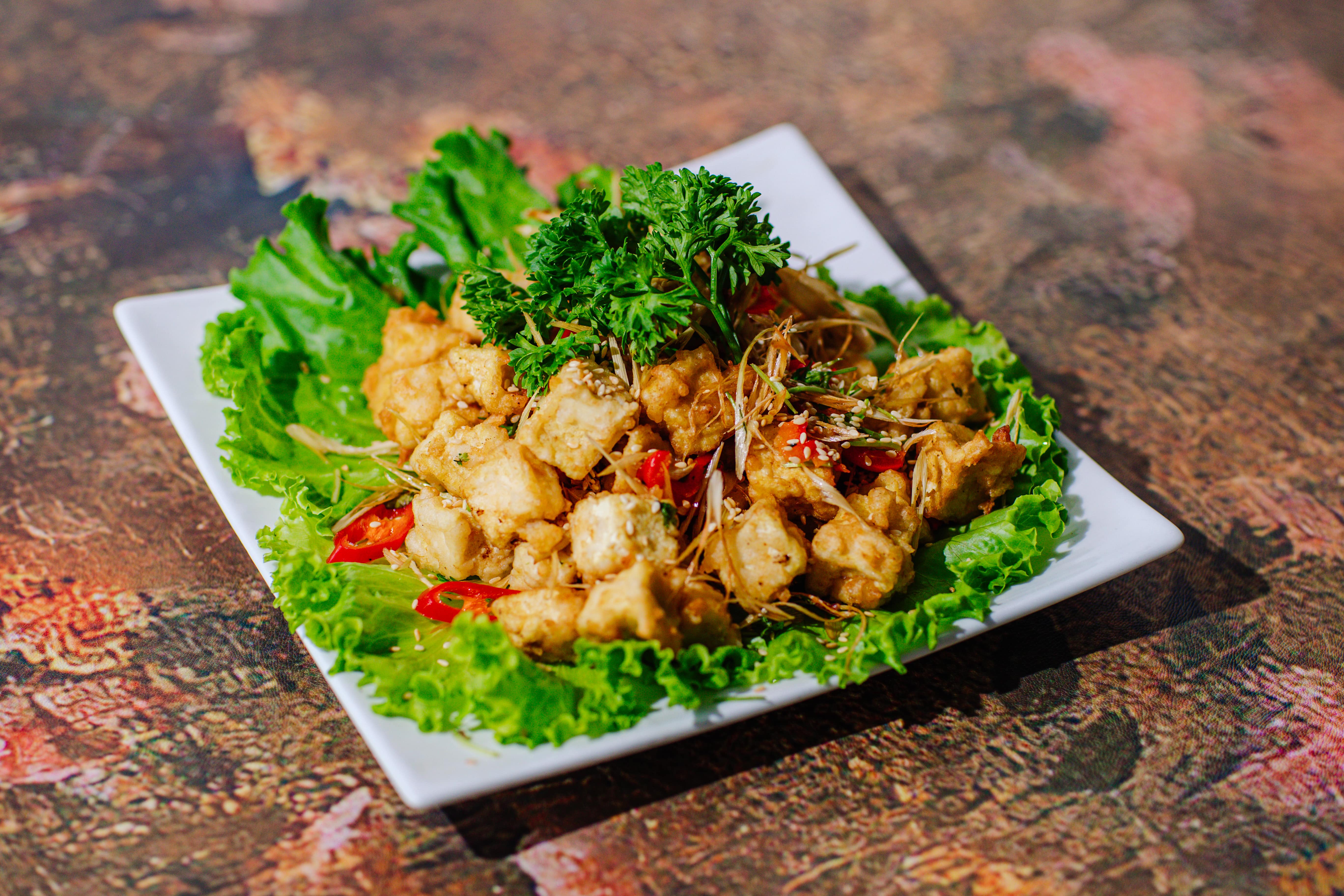 Đậu rang muối (salted roasted tofu)