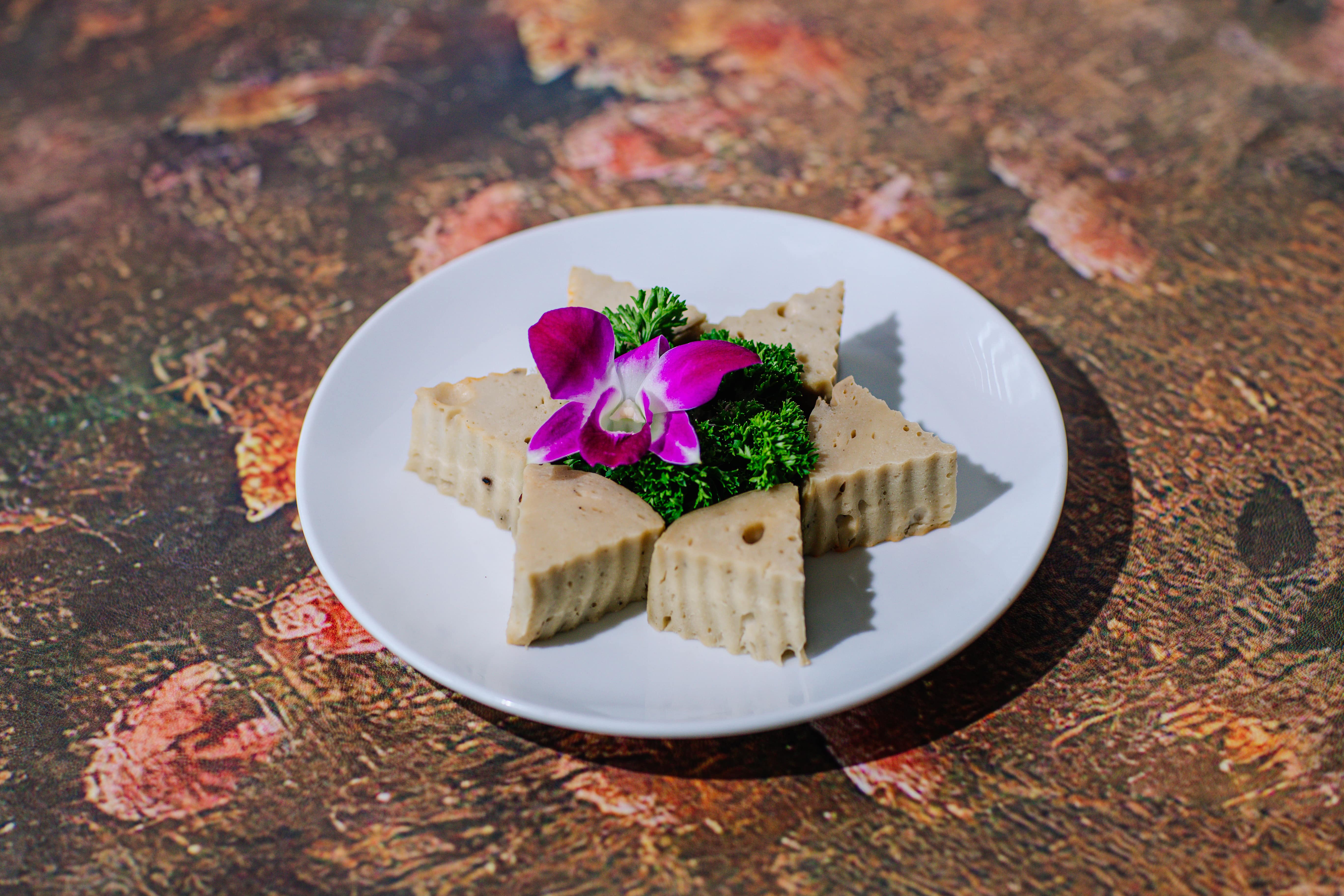 giò khoanh (Vegetarian fried pork roll)