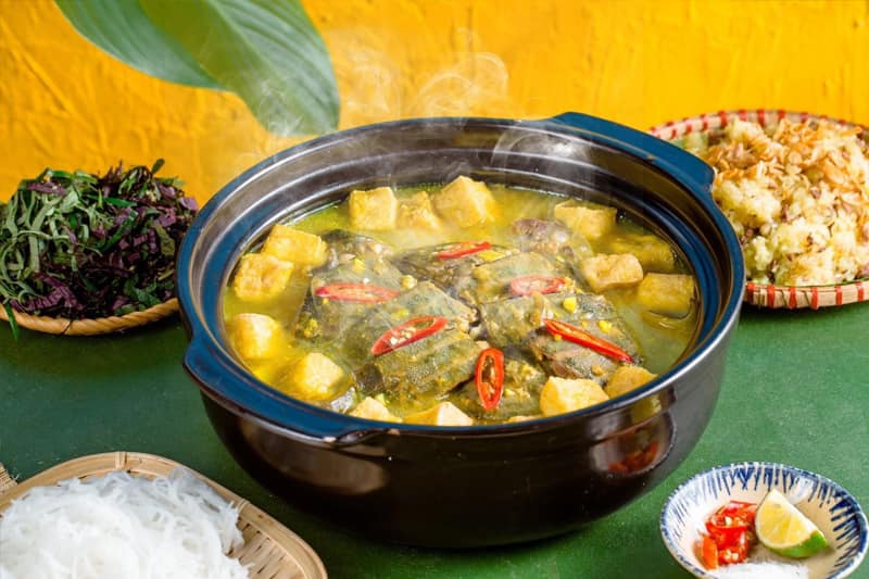 Cá trình om chuối đậu