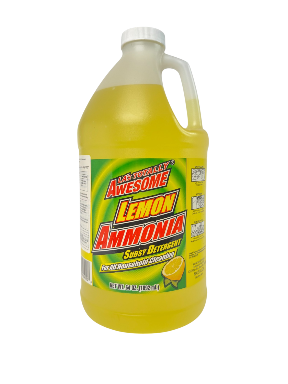 LA’s Totally Awesome® Lemon – Dung dịch tẩy rửa đa năng hương chanh 64 fl oz (1892 ml)